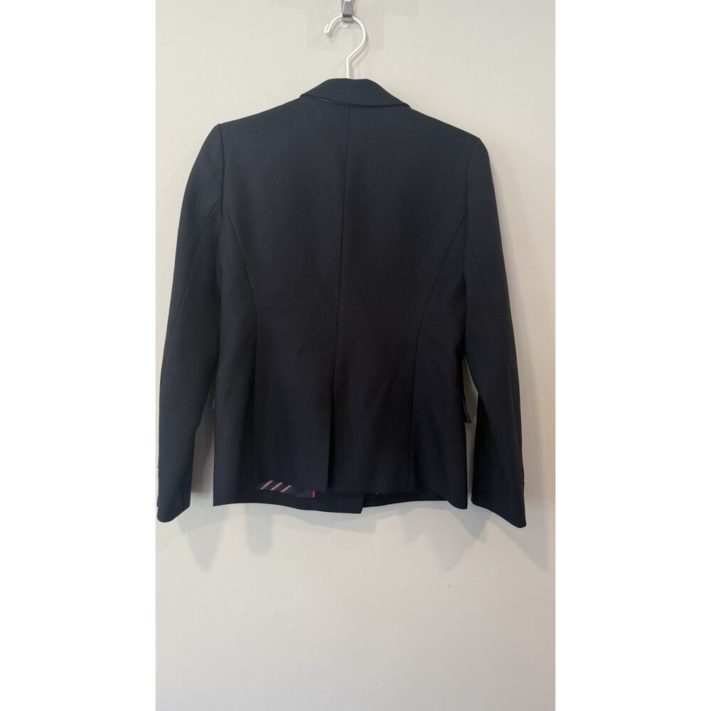 J.Crew Dover Double-Breasted 100% Wool Blazer Navy Blue Size 6 Petite 2824 - Picture 6 of 13